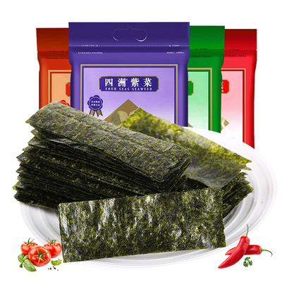 四洲紫菜儿童零食寿司海苔4