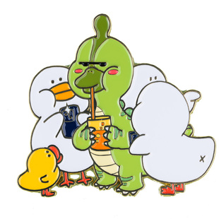 【恐龙五宝】马门溪龙小盗龙禄丰龙金属冰箱贴情景版创意礼品饰品