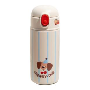 物生物儿童保温杯可爱轻便杯子卡通吸管杯学生上学水杯书包侧兜