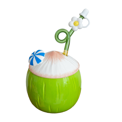 家用椰子生日礼物水杯陶瓷