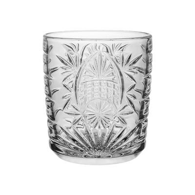 进口玻璃刻花杯喝水喝咖啡喝啤酒