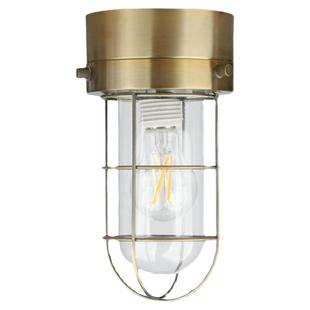 日式复古工业风简约玻璃古铜色黑色吸顶灯民宿咖啡厅庭院过道壁灯