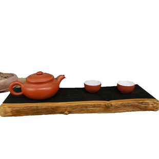 黑檀复古茶台原木天然紫砂壶怀旧干泡台茶盘摆件底座小盆景展示台