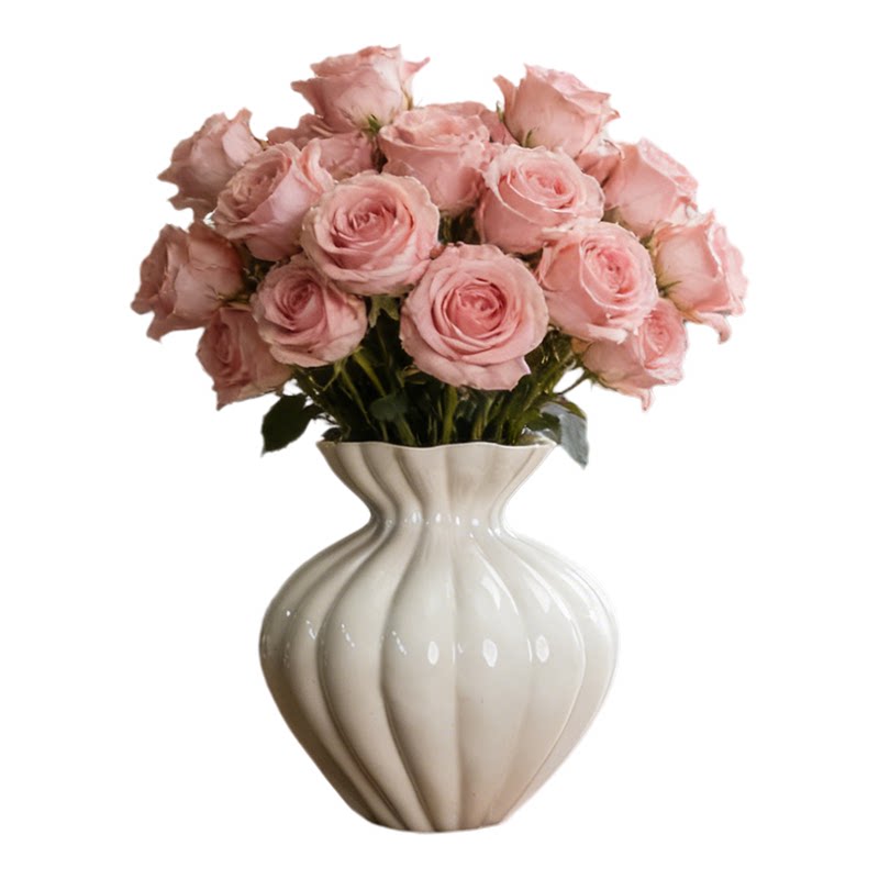 景德镇轻奢法式南瓜陶瓷花瓶