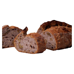 奈时NICEBAKER 黑麦乡村核桃硬欧包 硬欧健康早餐原味微咸口