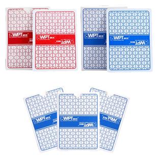 臻选德州扑克扑克牌WPT赛事专用高级塑料pvc正品棋牌室12副批发