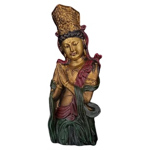 山西博物馆文创大同华严寺合掌露齿菩萨冰箱贴彩塑立体艺术纪念品