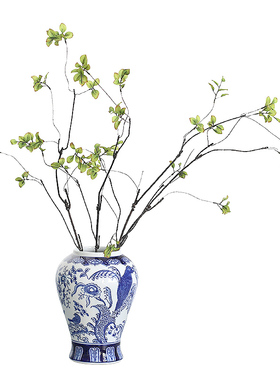 艺术感仿真绿植李子叶插花假树叶