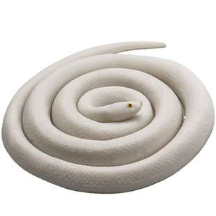 仿真硅胶超长白蛇蟒蛇竹叶青蛇玩具模型软胶眼镜蛇动物吓人整蛊