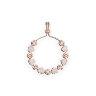 [杨紫同款]APM Monaco粉母贝心相连可调节手链女轻奢情人节礼物