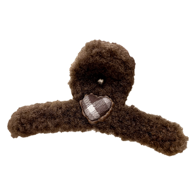 秋冬毛绒蝴蝶结抓夹女高级感