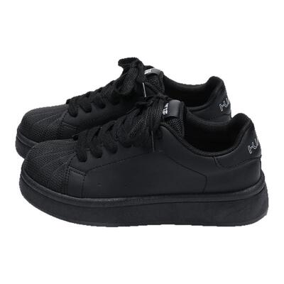 环球贝壳头百搭运动黑色板鞋