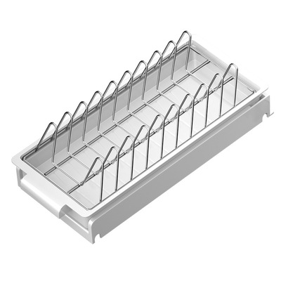 厨房橱柜抽拉式碗碟收纳置物架