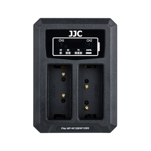 JJC适用富士NP-W126S电池充电器XE5/E4 Xhalf XM5 XT50 X100VI XS10 XT30II XT200 XA7 XHF1微单相机双充配件