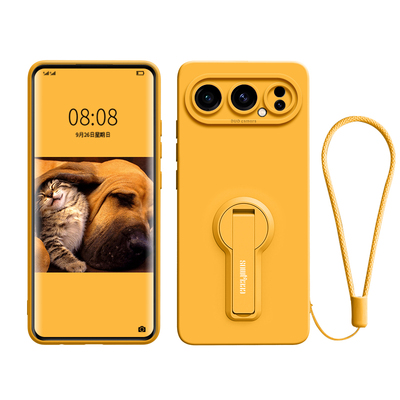 适用荣耀500pro系列带支架硅胶壳