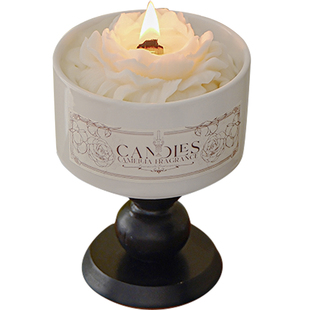 《野山茶》山茶花香薰蜡烛礼盒结婚生日伴手礼送女生小众礼物卧室