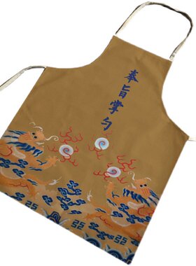 棉麻清洁防污无袖布艺围兜包邮