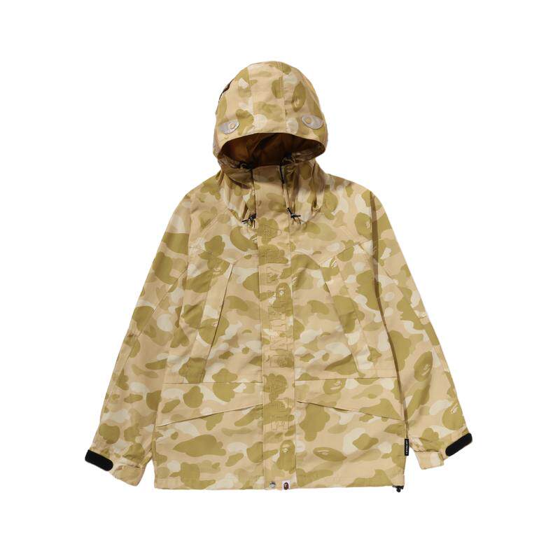 印花迷彩图案连帽夹克外套BAPE