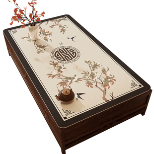 新中式茶几垫皮革防水防油免洗防烫隔热桌布客厅轻奢高级感餐桌垫