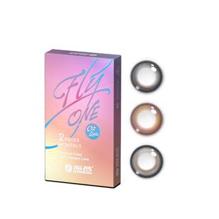 海昌美瞳月抛2片硅水凝胶近视隐形眼镜O2light高透氧带度数官方