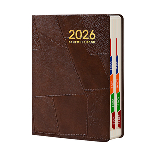 2026全年日程本计划表新款定制笔记本子工作日志日记本日历记事本自律打卡效率手册时间管理手账高颜值ins风