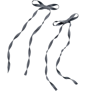 蝴蝶结发夹女2025新款高端两边双马尾对夹侧边夹半扎发鸭嘴夹发卡