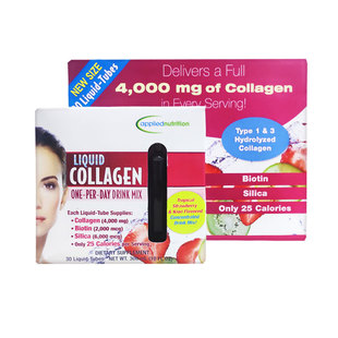 美国直邮 Applied nutrition浓缩型液体胶原蛋白口服液 30支*10ml