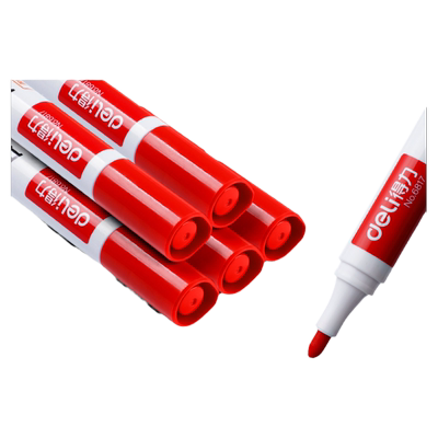 得力白板笔脱帽3小时正常书写