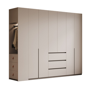 莫干山衣柜家用卧室2026新款爆款实木欧松板柜子包安装衣橱可定制