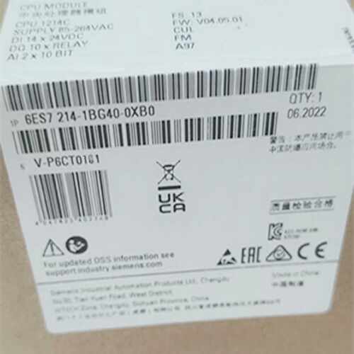 议价CPU1214C 6ES7214-1BG40-0XB0 西门子PLC模块AC/DC/Rly 14DI/