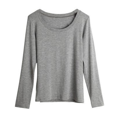 内搭薄款莫代尔修身长袖