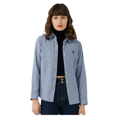 波顿宽松青春长袖全棉