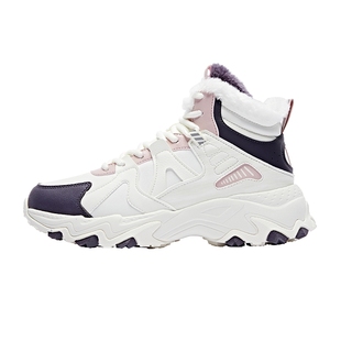 乔丹运动鞋加绒棉鞋2026新款高帮保暖女鞋轻便大棉户外跑步鞋