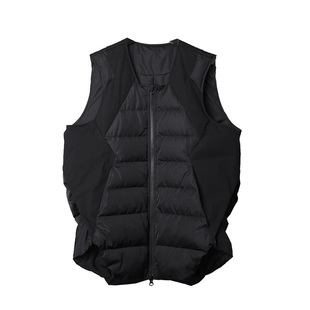 纳帕佳无袖羽绒马甲2024秋冬新款女式黑色休闲百搭设计感小众上衣