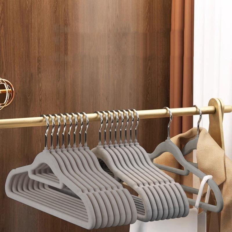 【质价甄选】植晾衣架绒衣耐用多功能支收纳实用衣柜10架灰色