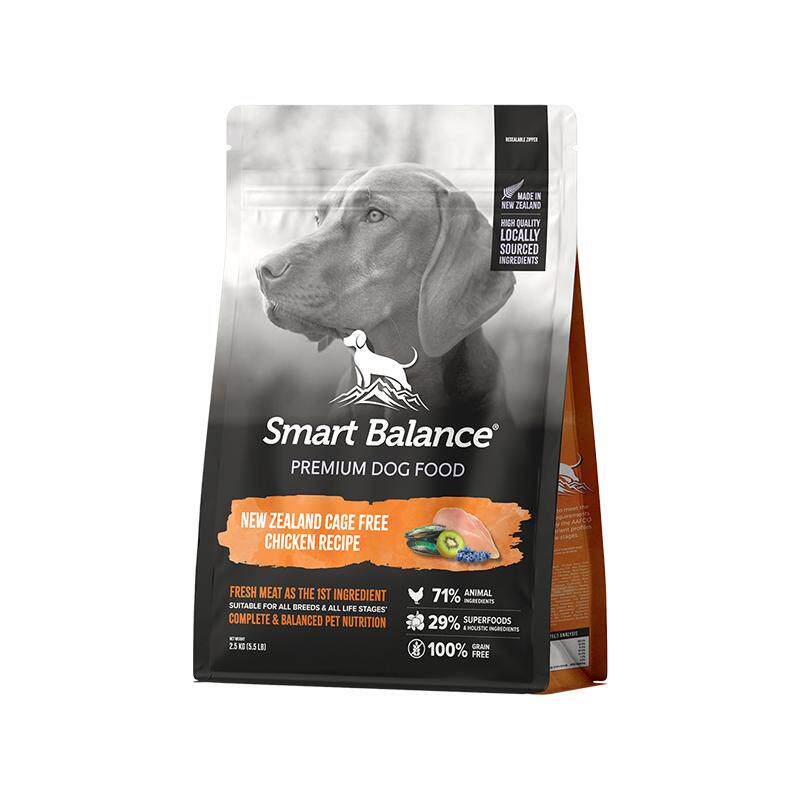 新西兰进口狗粮SmartBalance悦佰思鲜肉宠物泰迪幼成犬鸡肉全犬粮
