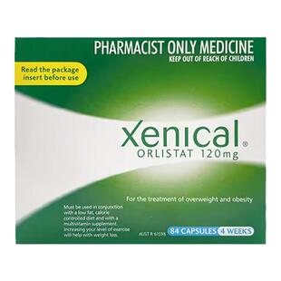 澳洲xenical赛尼可奥利司他排油丸orlistat减肥药塑身减脂胶囊