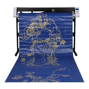 米卡MH1200电脑巡边刻字机刻绘机 硅藻泥刻花机 红光定位巡边模切机 即时贴割字机