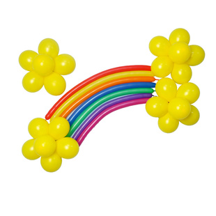 长条气球编制造型条形泰国儿童生日魔术汽球加厚动物充气棒棒