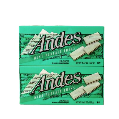 美国安迪士薄荷牛奶味夹心巧克力