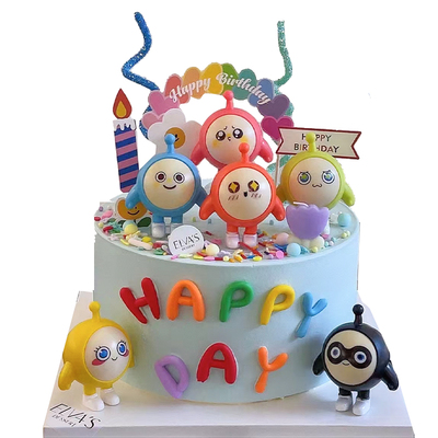 蛋仔派对蛋糕装饰摆件