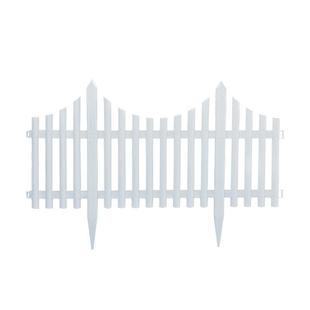 加强型塑料PVC栅栏围栏护栏花园栅栏花坛庭院隔离栏户外学校栅栏