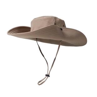 大头围登山帽徒步夏季大檐男渔夫帽女防晒帽遮阳户外太阳爬山帽子