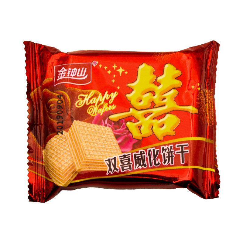 结婚红色包装回礼饼干