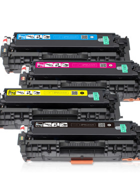 适用惠普M476硒鼓HP312A MFP M476nw M476dw M476dn彩色激光打印机硒鼓M451nw M475dw墨盒CF380A易加粉碳粉盒