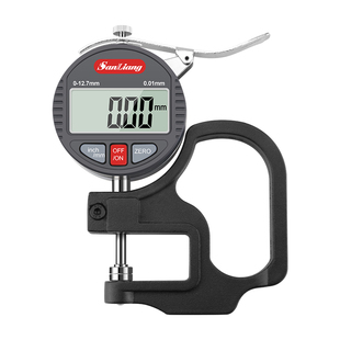 日本三量数显测厚规千分尺厚度尺测厚仪高精度厚度测量仪深喉皮革