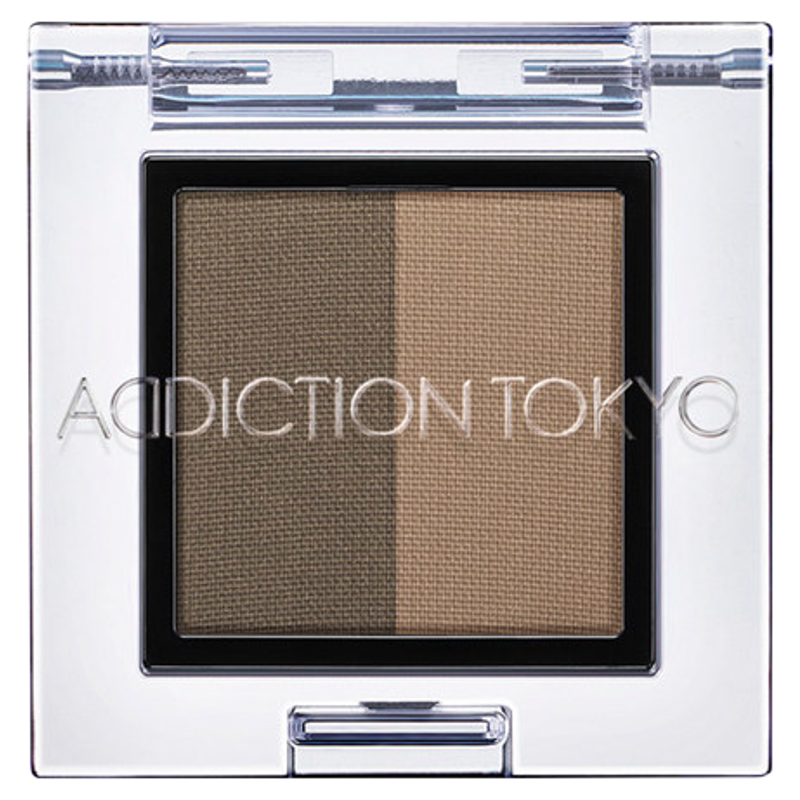 日本正品ADDICTION TOKYO双色眉粉自然显色防水防汗不易脱色新手