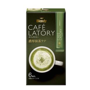 日本进口AGF Blendy速溶宇治抹茶微苦牛奶焦糖拿铁微糖咖啡粉冲饮