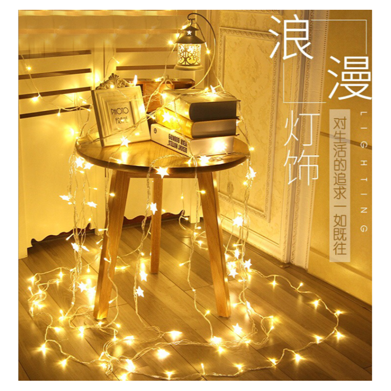 星星闪灯满天星led生日装饰3米