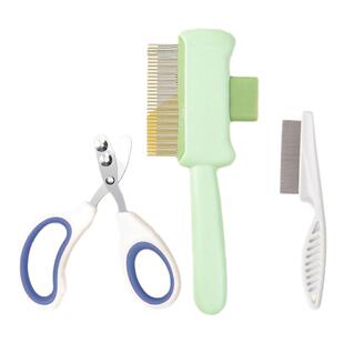 猫咪狗狗梳子开结去浮毛神器宠物指甲剪自洁排梳跳蚤针梳宠物用品